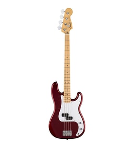 Fender 0266620571 Standard Precision Bass Gitar (Candy Cola) Akçaağaç Klavye ve Canlı Kırmızı Renk Güçlü P-Bass Tonu