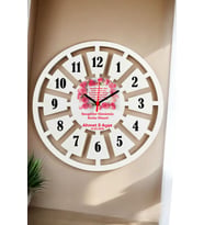 En Güzel Sevgili Hediyesi Duvar Saati 40cm 023 (Beyaz)