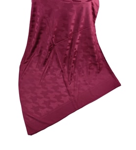Mim Eşarp Emproyal Silver Jakar Şal 75x190 cm (Bordo)