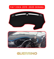 FIAT Egea 2019-2024 Modellerine Uygun EKRANLITORPİDO KORUMA HALISI KIRMIZI KENAR