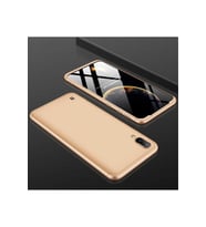 Samsung Galaxy M10 Uyumlu Kılıf Zore Ays Kapak (Gold)