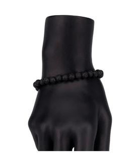 Çok Şık Lav Taşı Doğal Taş Bileklik  Handmade