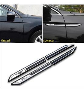 VW Passat B8 ABS Krom Çamurluk Çıtası 4 Prç. R Line 2015 2016 2017 2018 2019