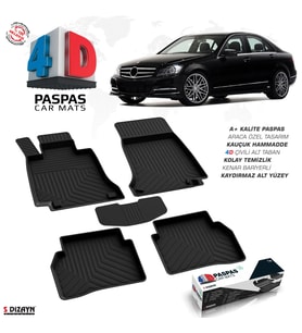 Mercedes C Serisi W204 4D Havuzlu Paspas 2007-2014 A+ Kalite