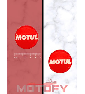 MOTUL Logo Damla Etiket 5x5cm 2'Li KIRMIZI