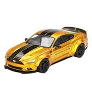 LB-Works Ford Mustang LB Gold LHD 1:64 Diecast Model Araba