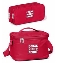 Coral High Sport Kırmızı Beslenme ve Kalem Çantası Okul Seti