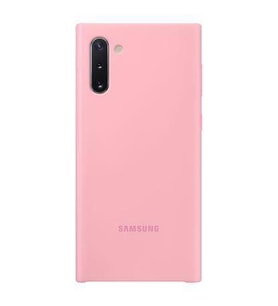 Galaxy Note 10 ile Uyumlu Silikon Kılıf Pembe EF-PN970TPEGWW