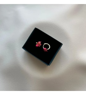 Pembe Kaplumbağa Çocuk Küpe