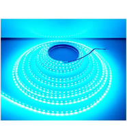 12 Volt 8 mm 2835 SMD Turkuaz İç Mekan 120 Ledli 5 Metre Şerit Led