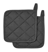Fırın Tutacak 2 Adet Gri Renk MeridyenDukkan 21x21 Cm 2 Adet Keçeli Polyester 