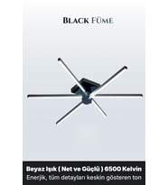 Nova 6 Füme LED Tavan Avize – Kumandalı Dim Edilebilir – Aşağı Işık