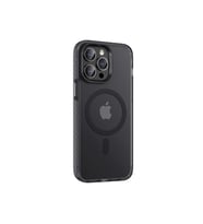 Apple iPhone 14 Pro Max Uyumlu Kılıf Mat Arka Yüzey Wireless Şarj Özellikli Zore Locik Kapak (Siyah)