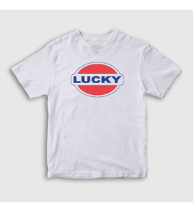 Presmono Unisex Çocuk Beyaz Logo Lucky Halsey T-Shirt 459511tt