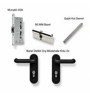 Panik Barsız Yangın Kapısı Set