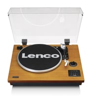 Lenco LS-55 Ahşap Hoparlörlü Bluetoothlu Pikap USBli MP3e Kayıt Özellikli Plak Çalar