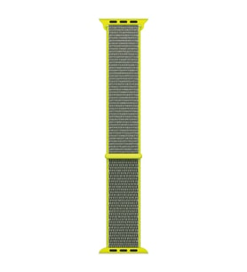 Microsonic Apple Watch Series 7 41mm Hasırlı Kordon Woven Sport Loop Koyu Yeşil