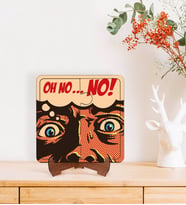 BK Gift Pop Art Tasarımlı Ahşap Standlı Puzzle Çerçeve-37