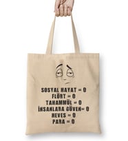 Komik Söz Sosyal Hayat Bez Çanta Uzun Saplı