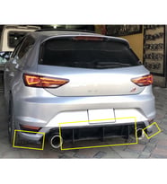 Seat Leon Mk3 Aero Arka Tampon Flap Flaplar Splitter Bıçak