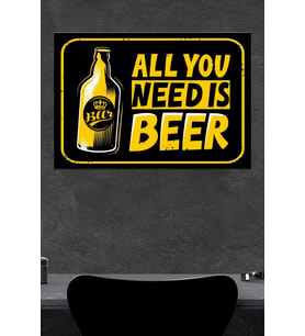 All You Need Is Ahşap Poster (27x18)
