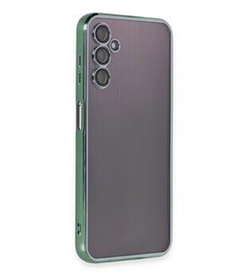 Newface Samsung Galaxy A14 4G Kılıf Razer Lensli Silikon - Yeşil