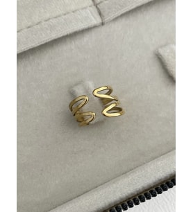Özel Seri Pinterest Model Gold Ayarlanabilir Yüzük