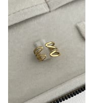 Özel Seri Pinterest Model Gold Ayarlanabilir Yüzük