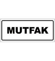 MUTFAK YAZILI YÖNLENDİRME LEVHASI (Beyaz)