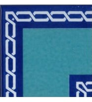 Armada Çini 10x10 cm KSK 60 Zincir Desen Modern Çini Bordür Köşe