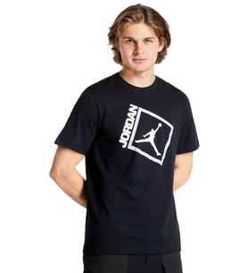 Nike Air Jordan Jumpman Box Mens Tee Grafik Baskılı Erkek Tişört Siyah