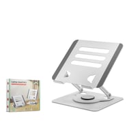 Alüminyum Alaşim 360 Derece Dönebilen Premium Laptop Standi - Silver HDX8019