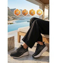 Walkway Bej Fileli Hafif Esnek Hafızalı Taban Unisex Spor Ayakkabı Flexion G