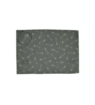 Amerikan Servis Bardak Altlığı Set Denim Balık Baskılı 35 x 50 Cm