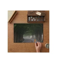 Ormanın Ortasındaki Yol Tasarımı 240 parça Ahşap Puzzle Ahşap Kutuda MP03106