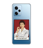 Redmi Note 12 Pro 5G Uyumlu Scarface Tony Montana Tasarımlı Şeffaf Telefon Kılıfı