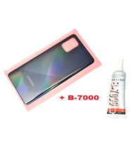 Tkgz Samsung Galaxy A71 A715 Arka Pil Batarya Kapağı (B-7000) SİYAH