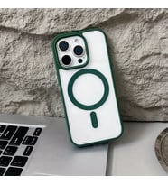 Iphone 16 Pro Max Uyumlu Şeffaf Kılıf (Yeşil)