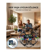 El Sensörlü Uçan Top Drone, LED Işıklı Çocuk Oyuncağı