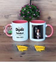 Diyaliz Teknikeri Kupa Bardak Pembe Fotoğraflı Tıp Bayramı Hediyesi