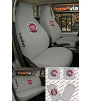 Fiat (Eski) Logolu Oto Koltuk Kılıfı Ön Arka Set – Penye Universal Koltuk Koruyucu Servis Kılıfı
