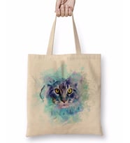 Cat Color Kedi Bez Çanta Uzun Saplı