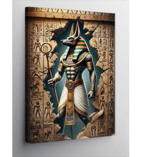 Kanvas Tablo Mısır Tanrısı Anubis