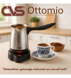 CVS DN 19832 Elektrikli Çelik Cezve (Gri)