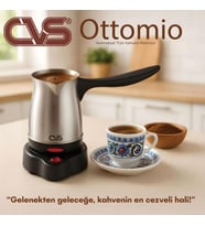 CVS DN 19832 Elektrikli Çelik Cezve (Gri)