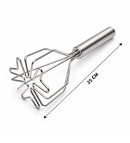 Patates Ezici - Kalp Şekilli - Paslanmaz Çelik - 26 cm Uzunluk