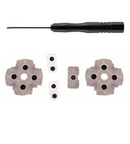 Playstation 5 İç Lastik Tamir Seti Silikon Pad Tornavida Set PS5 V1 Model Kol Yedek Parça (Beyaz)
