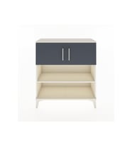 Arges Şifonyer 3 Raflı 2 Kapaklı 88x30x96 Aytaşı-Antrasit