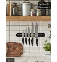Bıçak Mıknatısı Askısı 62 cm Kalın Duvar Standı Çelik Bıçak Tutucu