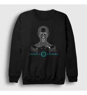 Presmono Unisex Siyah Madness Animals As Leaders Sweatshirt 523091tt